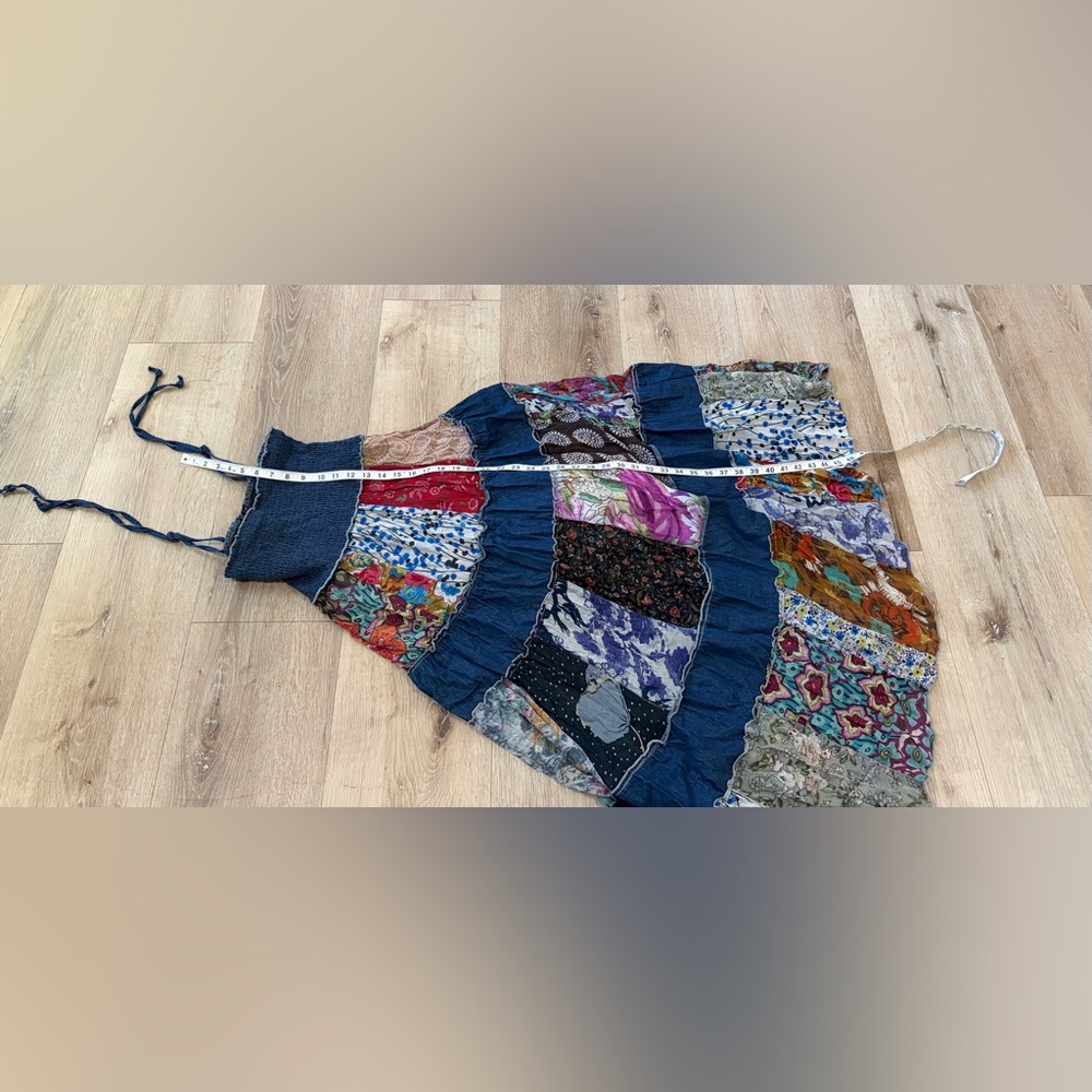 Young Threads Tiered Jean And Patchwork Maxi Dres… - image 6